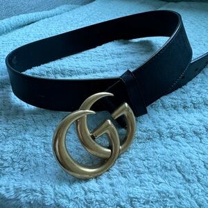 Gucci GG Marmont Leather Belt Women -85cm
